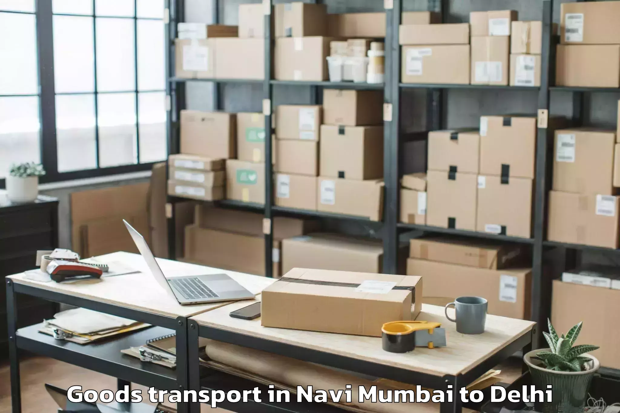 Efficient Navi Mumbai to East Delhi Mall Goods Transport